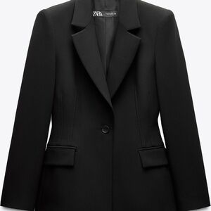 Traje ejecutivo, formal ZARA. Color negro, incluye blazer y pantalón talla S